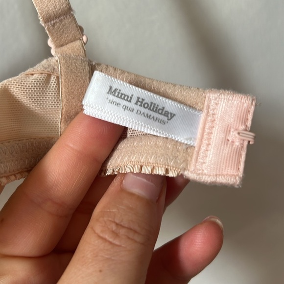 Mimi Holliday silk balconet bra 32C lace bows - Picture 5 of 8